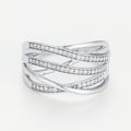 "Our Paths" Ring D0,19/53 - 375/1000 White Gold