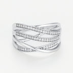 "Our Paths" Ring D0,19/53 - 375/1000 White Gold