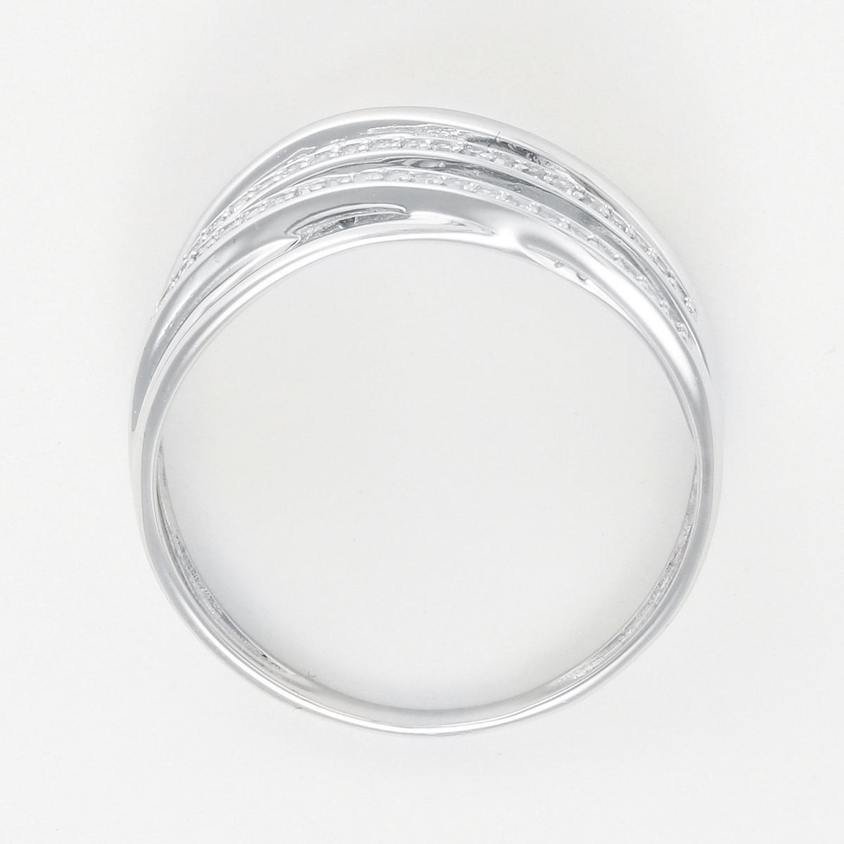"Our Paths" Ring D0,19/53 - 375/1000 White Gold