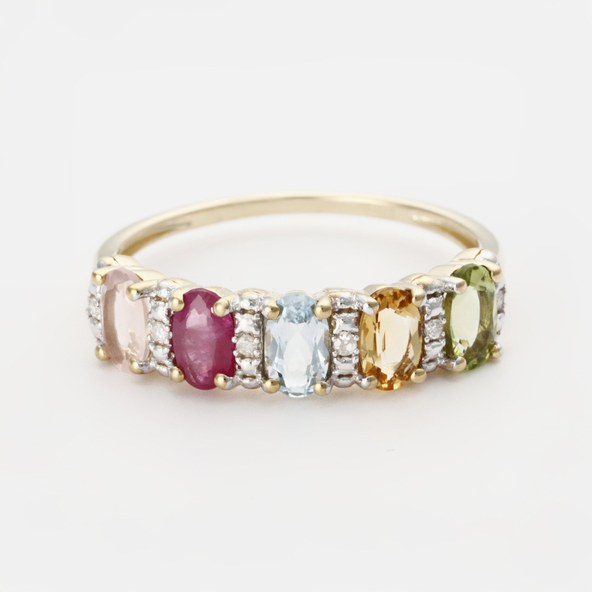 Bague "Florentine" D0,033/6; Pd0,272/1; Ct0,44/1; Bt0,35/1; Ru0,35/1;  Rq0,33/1