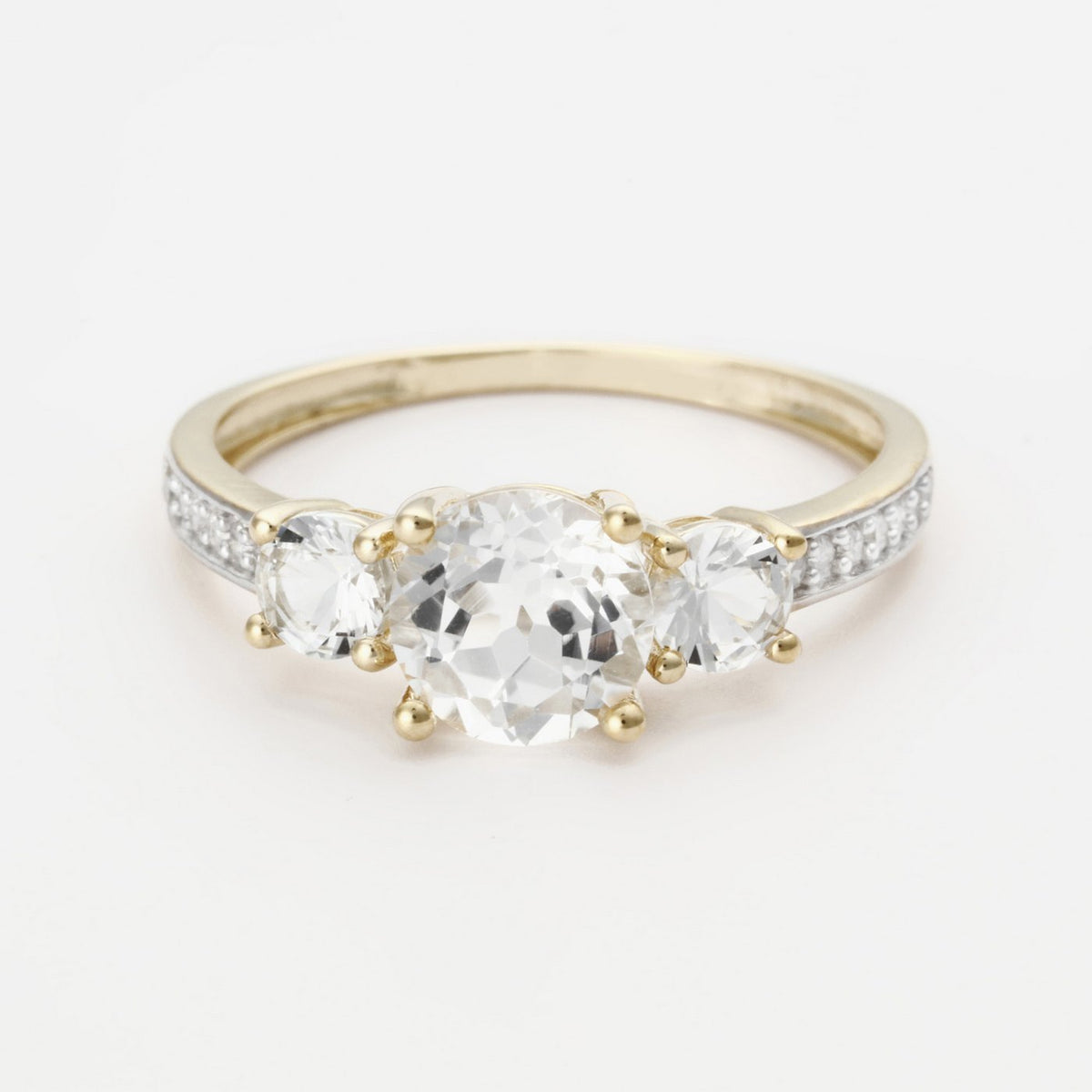 Bague "Passion" D0,076/12; Wt2,365/3 - Or Jaune 375/1000