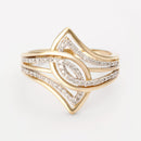 Bague "Éclat De Vie" Diamants 0,21/60 - Or Jaune 375/1000