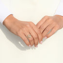 Bague "Éclat De Vie" Diamants 0,21/60 - Or Jaune 375/1000
