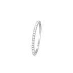 Bague "Alliance Délice" Diamants 0,16/20 - Or Blanc 375/1000