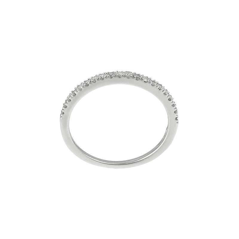 Bague "Alliance Délice" Diamants 0,16/20 - Or Blanc 375/1000