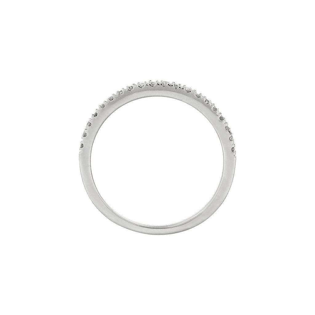 Bague "Alliance Délice" Diamants 0,16/20 - Or Blanc 375/1000