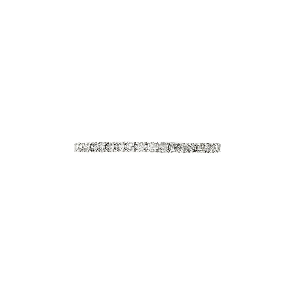 Bague "Alliance Délice" Diamants 0,16/20 - Or Blanc 375/1000