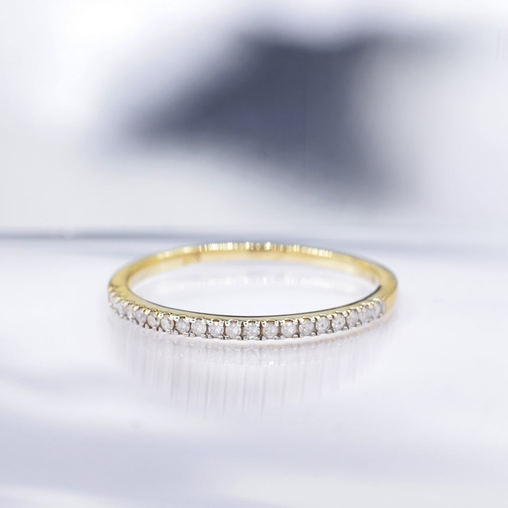 Anillo "Alliance Délice" Diamantes 0.16/20 - Oro amarillo 375/1000