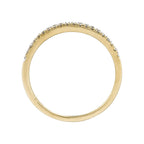 Bague "Alliance Délice" Diamants 0,16/20 - Or Jaune 375/1000