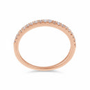 Bague "Alliance Délice" Diamants 0,16/20 - Or Rose 375/1000