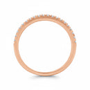 Bague "Alliance Délice" Diamants 0,16/20 - Or Rose 375/1000