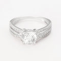 Anillo “espumoso” D0.383/60; Peso 1.573/1 - Oro blanco 375/1000