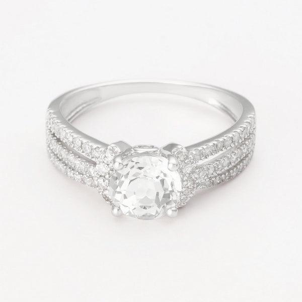 Anillo “espumoso” D0.383/60; Peso 1.573/1 - Oro blanco 375/1000