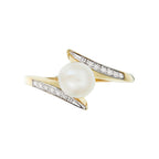 Anello "Fenoa" D 0,054/12 Perla 1 - Oro giallo 375/1000