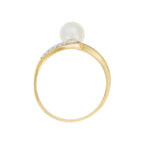 Anello "Fenoa" D 0,054/12 Perla 1 - Oro giallo 375/1000