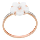 Bague "Kajana" D 0,056/11 Ceramique 1 - Or Rose 375/1000