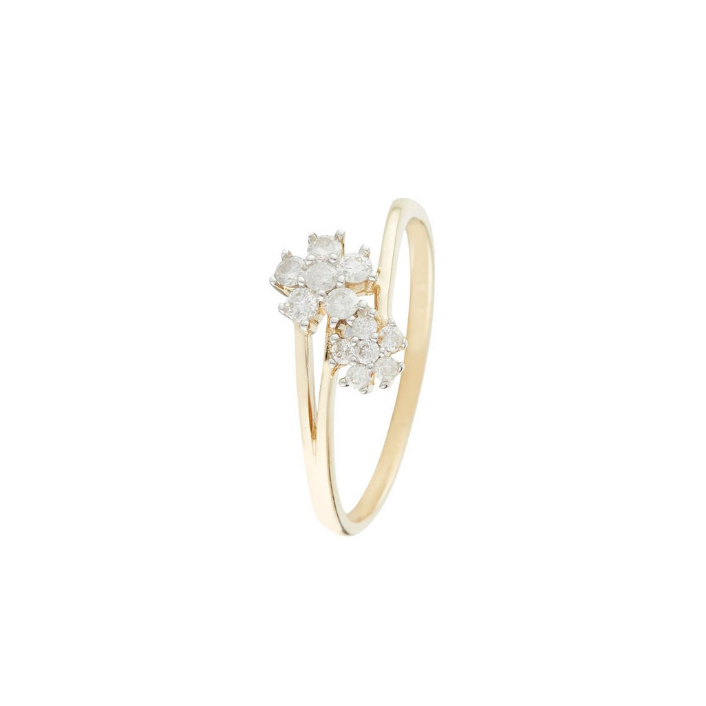 Bague "Semporna" D 0,221/12 - Or Jaune 375/1000
