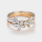 Anillo "Valpaiso" D 0,19/30 - Oro tricolor 375/1000