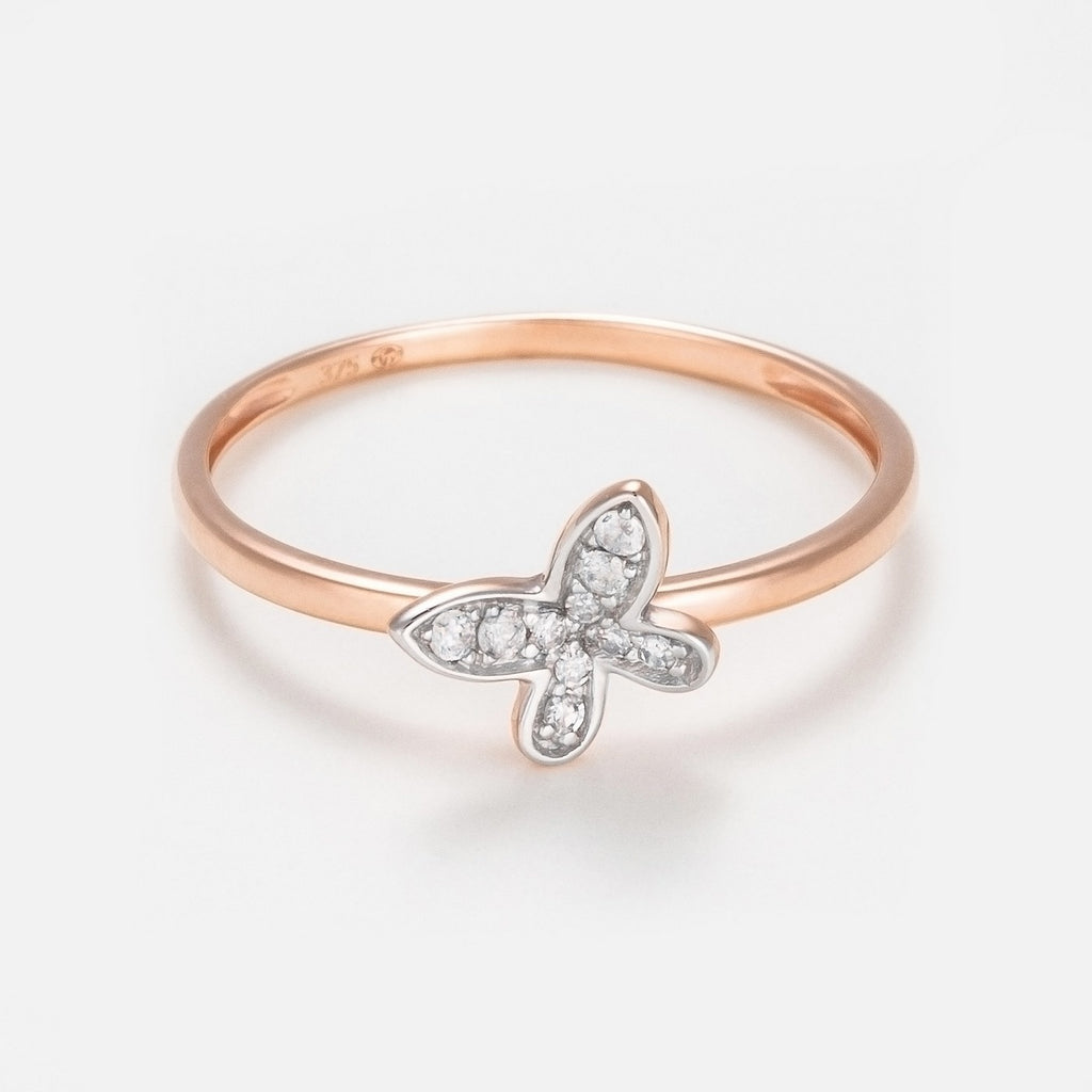 Anillo "Valpaiso" D 0,19/30 - Oro tricolor 375/1000