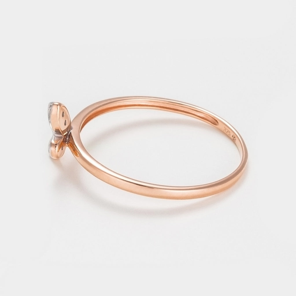 Anillo "Valpaiso" D 0,19/30 - Oro tricolor 375/1000