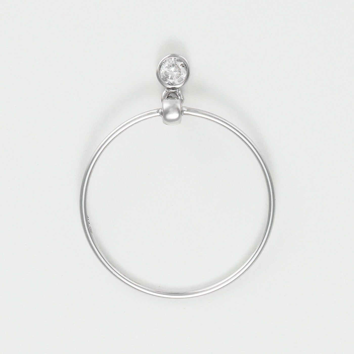 Anillo "Binja" D 0.068/1 - Oro blanco 375/1000