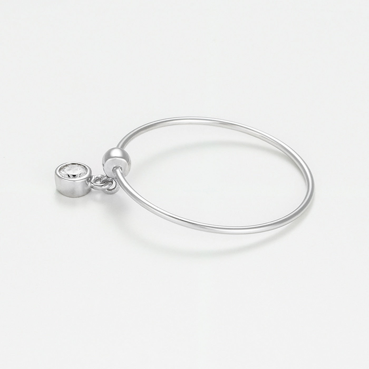Anillo "Binja" D 0.068/1 - Oro blanco 375/1000
