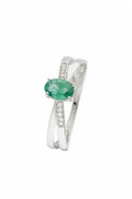 Anillo “Ambi” D 0.035/10 Esmeralda 0.605/1