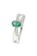 Anillo “Ambi” D 0.035/10 Esmeralda 0.605/1