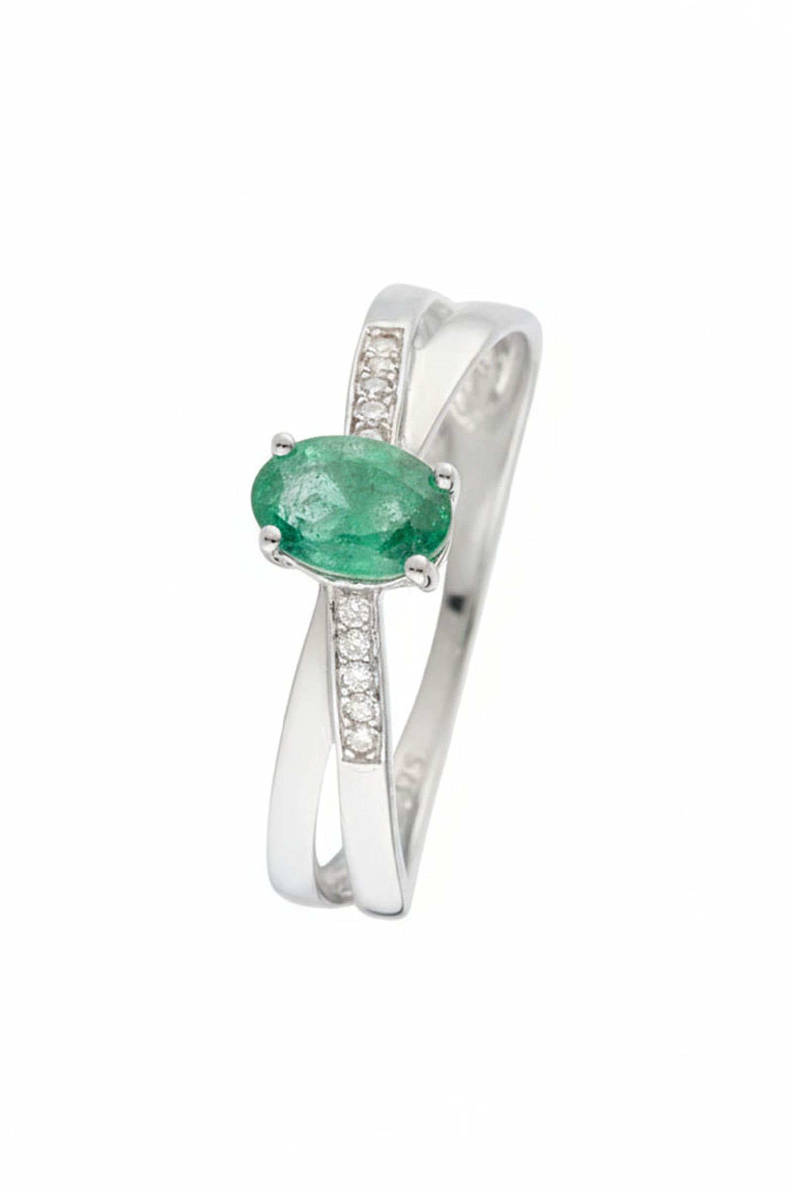 Anillo “Ambi” D 0.035/10 Esmeralda 0.605/1