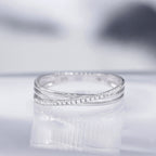 Anillo "Kudai" D 0.269/17 - Oro blanco 375/1000