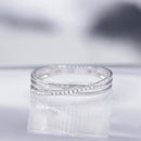 Bague "Kudai" D 0,269/17 - Or Blanc 375/1000