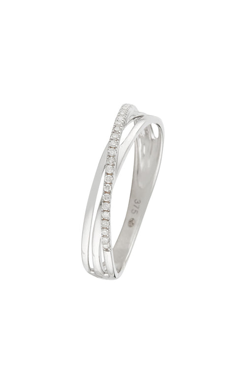 Anillo "Kudai" D 0.269/17 - Oro blanco 375/1000