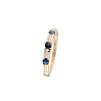 "Santel" Ring D 0.10/12 Sapphire 0.50/3 - 375/1000 Yellow Gold