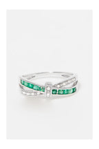 Bague "Starky" D 0,045/10 Emeraude 0,50/10