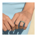 Bague "Starky" D 0,045/10 Emeraude 0,50/10
