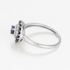 Anello "Talia" D 0,033/6 Zaffiro 0,54/17 - Oro bianco 375/1000