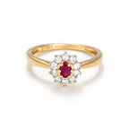 Bague "Joal" D0,26/10 Rubis 0,25/1
