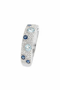“Majunga” ring D 0.056/16 Sapphire 0.4/4 Blue Topaz 0.528/3