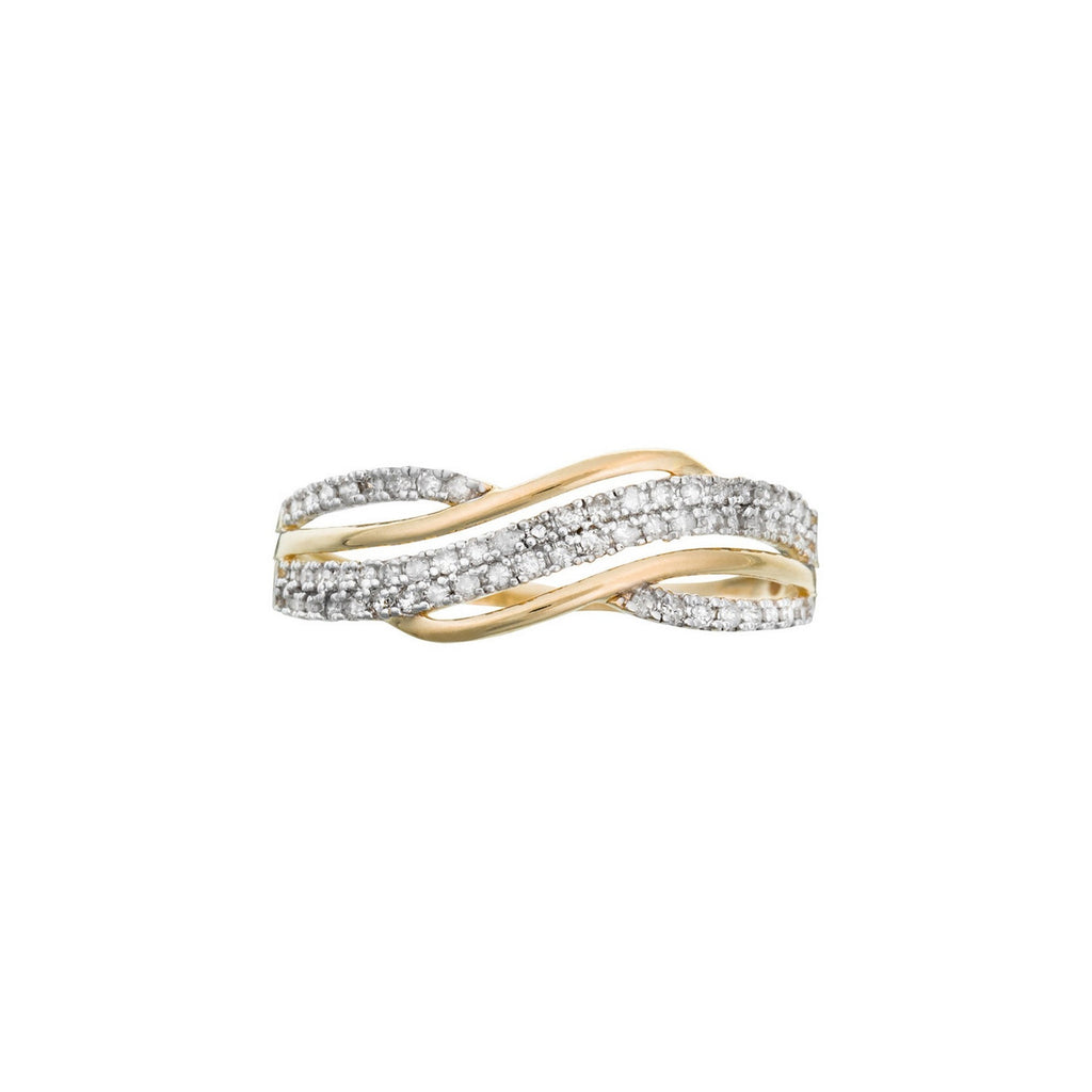 Anillo "Ara" D 0,27/60 - Oro amarillo 375/1000