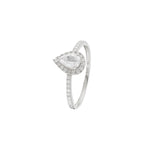 Anillo "Pescara" D 0.202/32 Topacio Blanco 0.825/1 - Oro Blanco 375/1000