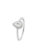 “Pescara” ring D 0.202/32 White Topaz 0.825/1