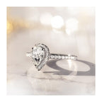 Bague "Pescara" D 0,202/32 White Topaze 0,825/1