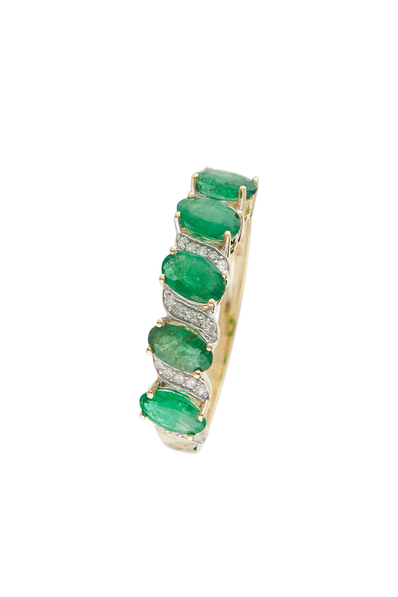Bague "Sambava" D 0,105/30  Emeraude 0,38/5