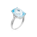 Anillo “Blue Hilll” D0.03/2 Topacio Azul 9.75/1