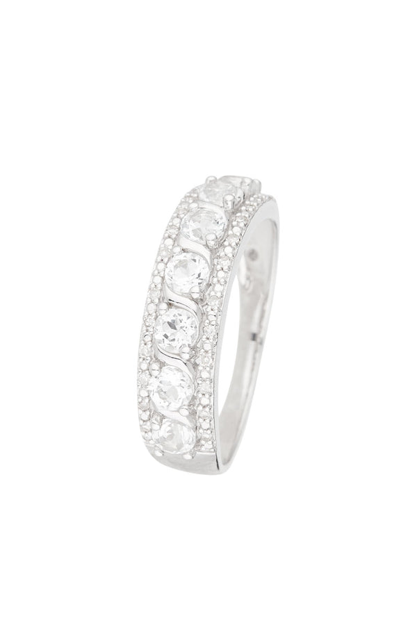 Ring "Sitra" D 0,08/24 Weißer Topas 1,16/7