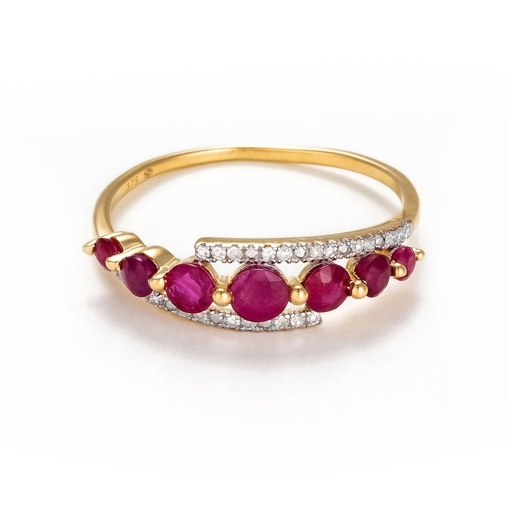 Bague "Bran" D 0,08/24  Rubis 1,05/7