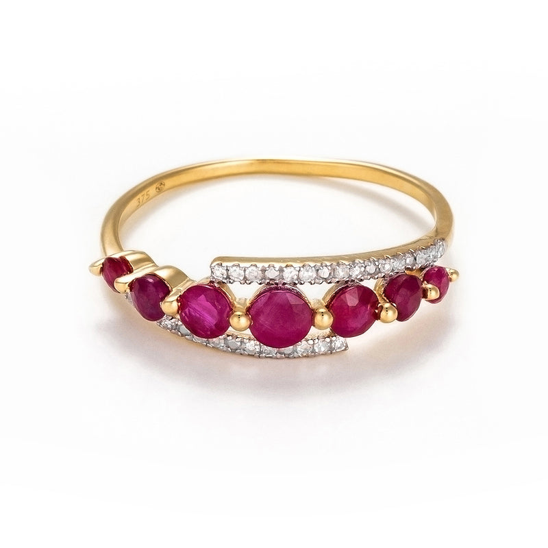Bague "Bran" D 0,08/24  Rubis 1,05/7