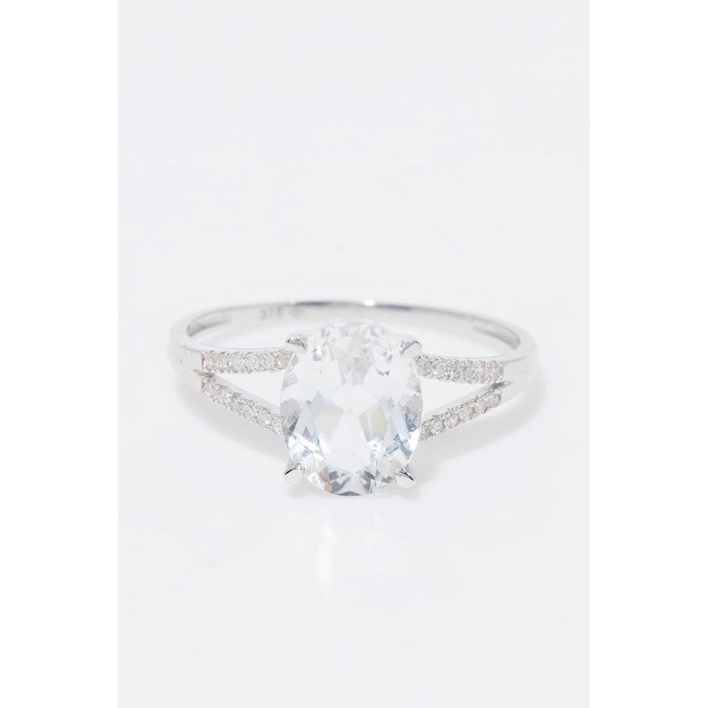 "Miri" Ring D 0.084/24 White Topaz 2.45/1 - 375/1000 White Gold