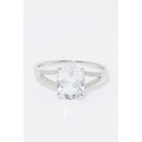 Bague "Miri" D 0,084/24 Topaze Blanche 2,45/1 - Or Blanc 375/1000