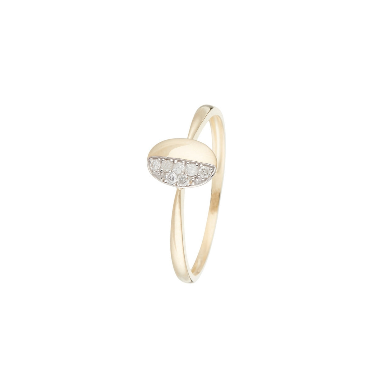 Bague "Debara" D 0,059/7 - Or Jaune 375/1000